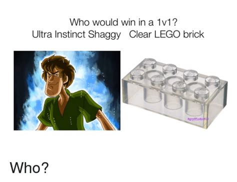 Who Would Win In A 1v1 Ultra Instinct Shaggy Clear Lego Brick Lego