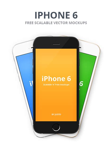 Iphone 6 Vector Psd Mockups Graphicsfuel