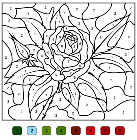 Advanced Color By Number Coloring Pages Home Design Ideas