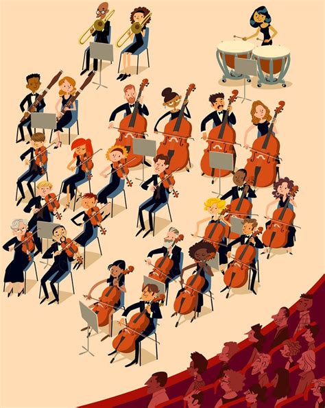 Orchestra On Behance Orchestra Book Illustration Layout Illustration