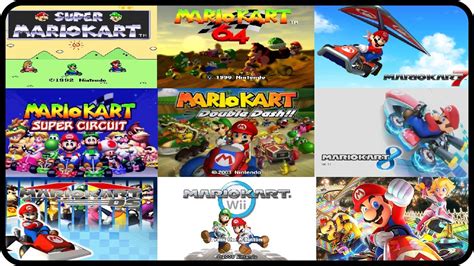 Mario Kart All Courses From Every Mario Kart Multiplayer Youtube