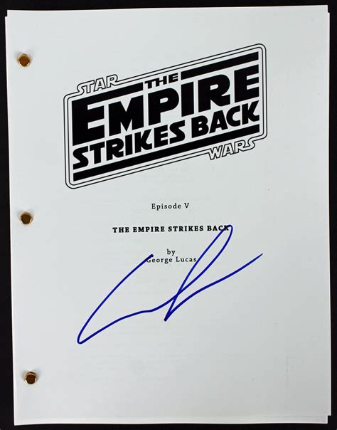 Lot Detail Star Wars George Lucas Signed The Empire Strikes Back