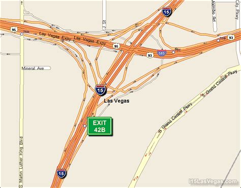 Exit 42B On I 15 North Bound In Las Vegas