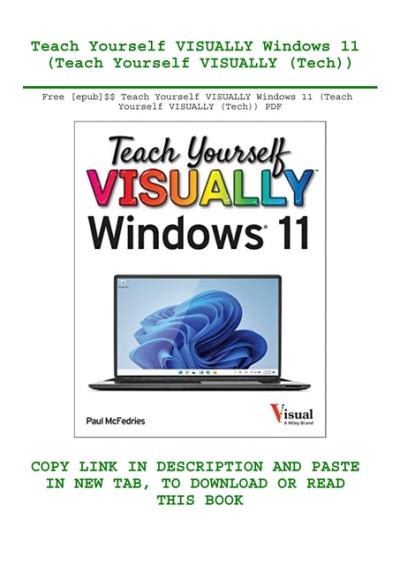 Free Epub Teach Yourself Visually Windows 11 Teach Yourself