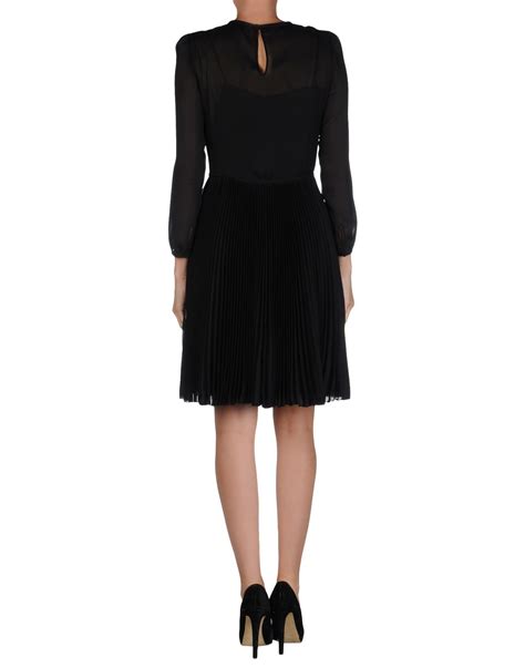 Prada Short Dress In Black Lyst