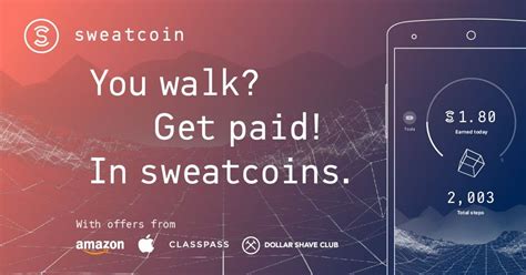 Sweatcoin It Pays To Walk Make Cash Online Apps That Pay You Apps