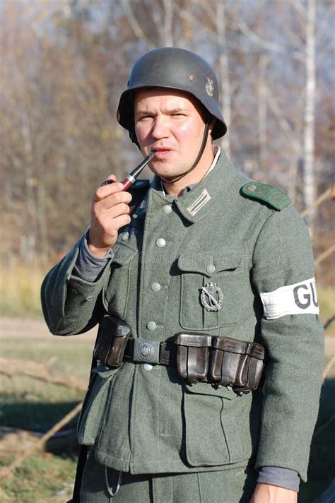 Person In German Ww2 Military Uniform Stock Photo Image 7348576