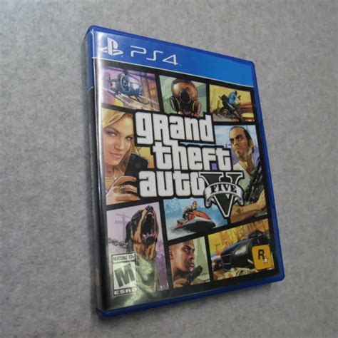 Ps4 Grand Theft Auto Five Gta V Playstation 4 Video Game Complete With