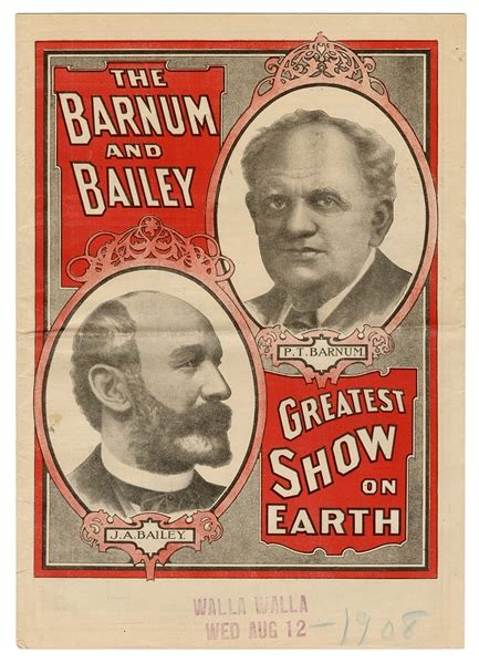 Lot Detail The Barnum Bailey Greatest Show On Earth Advance Courier
