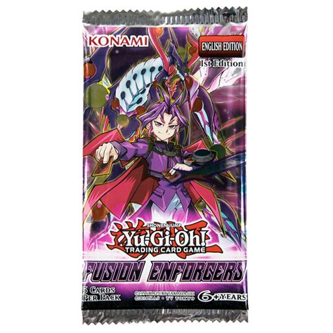 Yu Gi Oh Fusion Enforcers 1st Edition 5 Card Booster Pack