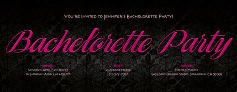 bachelorette party   invitations