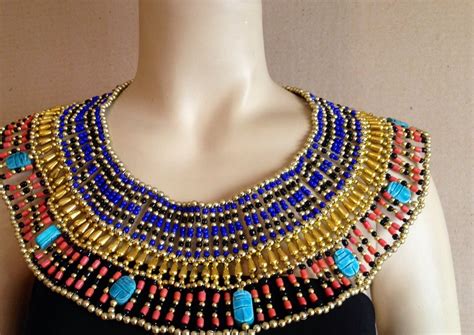 Ancient Egyptian Beaded Cleopatra Collar By Cleopatracollar