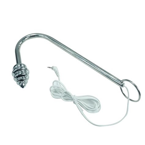 New Electro Wave Physical Shock Anal Hook Thread Beads Plug Ring Massager Electrical Stimulation