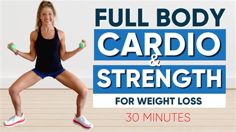 Full Body Cardio And Strength Workout For Weight Loss Caroline Jordan
