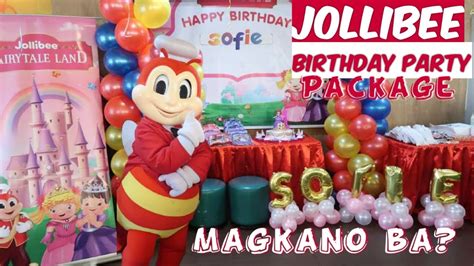 Jollibee Birthday Party Fairytale Land Party Package With Jollibee