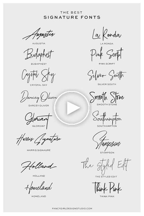 The Best Signature Fonts Signature Fonts Cool Signatures Cool Fonts