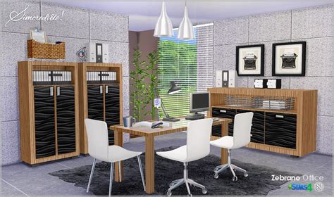 Zebrano Office By Simcredible Liquid Sims