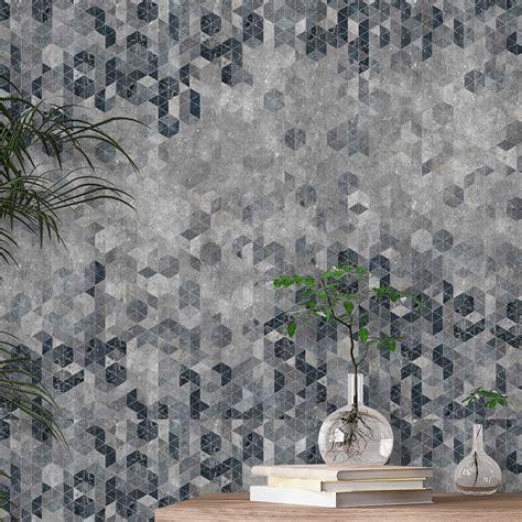 Graphic Wall Wallpaper Grey By Engblad And Co 8847