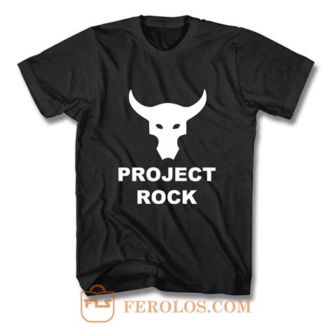 Project Rock Logo T Shirt Feroloscom