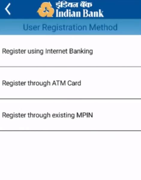 Indian Bank Mobile Banking Indpay App Registration I