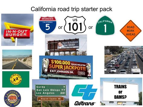 California Road Trip Starter Pack Rstarterpacks