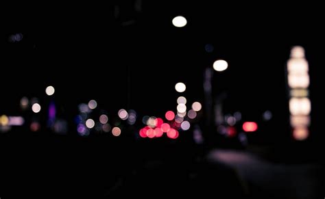 Hd Wallpaper Bokeh Photography Of City Lights At Night Colors