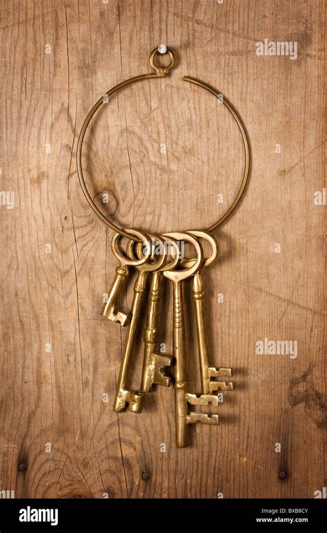 Old Brass Keys Stock Photo Alamy