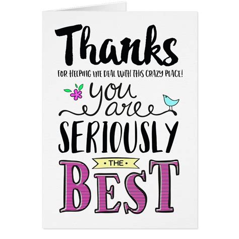 Co Worker Thanks You Are SERIOUSLY The Best Zazzle Thank You Quotes For Coworkers Be