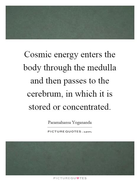 Cosmic Energy Enters The Body Through The Medulla And Then Picture
