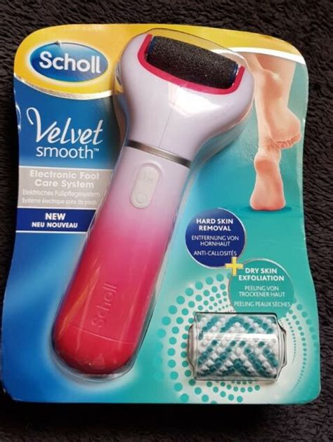 Scholl Velvet Smooth Electronic Foot File Kit With Diamond Crystals