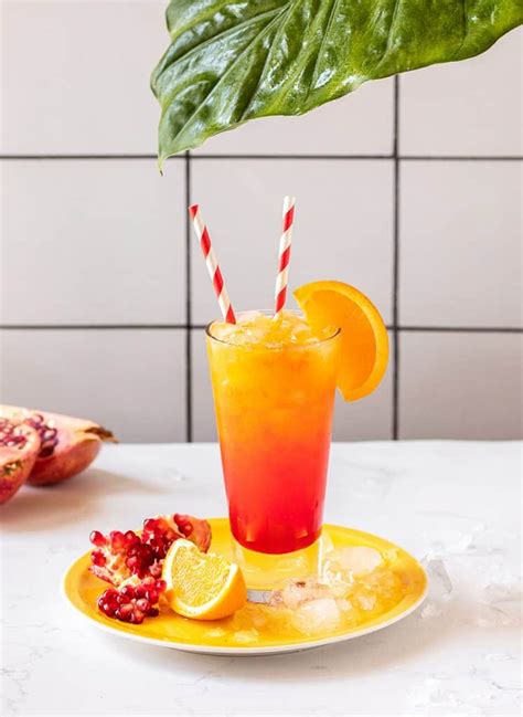 Summer Sunrise Mocktail Best Easy Virgin Drink Recipe Mocktail Net