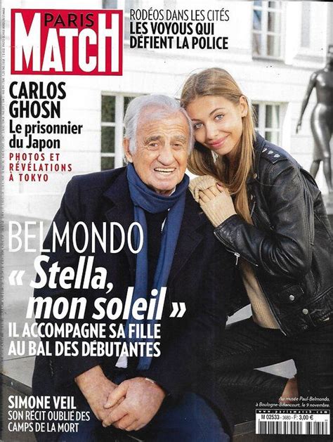 Comment | view 1 comment(s). PARIS MATCH n°3680 14/11/2019 Belmondo & Stella/ Simone ...