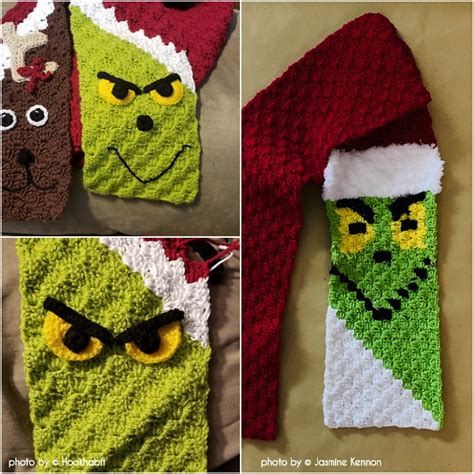 How To Crochet Grinch Scarf - Simple Crochet Ideas