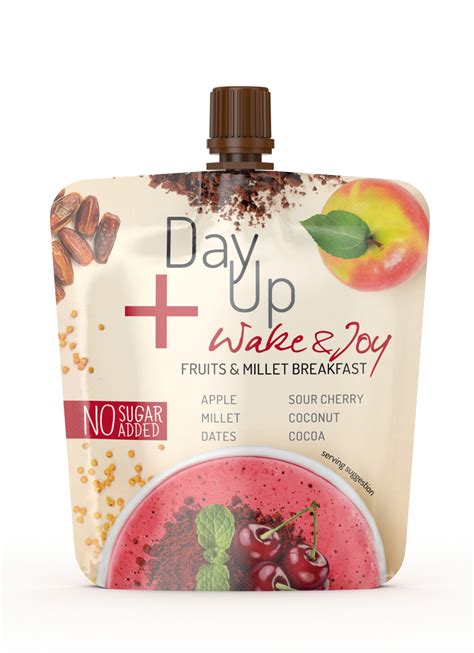 Day Up Wakeandjoy Fruits And Millet Breakfast Apple Sour Cherry