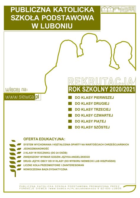 Przedszkoli, szkół podstawowych, gimnazjów oraz szkół ponadgimnazjalnych. Nabór do szkoły katolickiej | Parafia pw. św. Barbary w ...