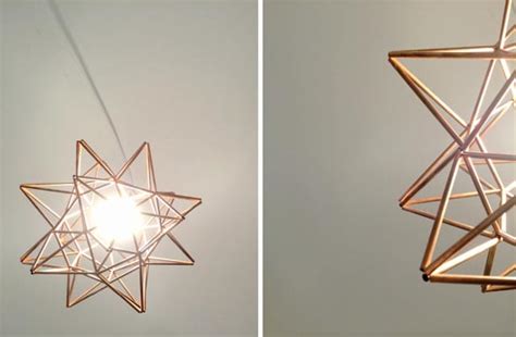 Diy Copper Moravian Star Pendant Light Fixture The Design Confidential