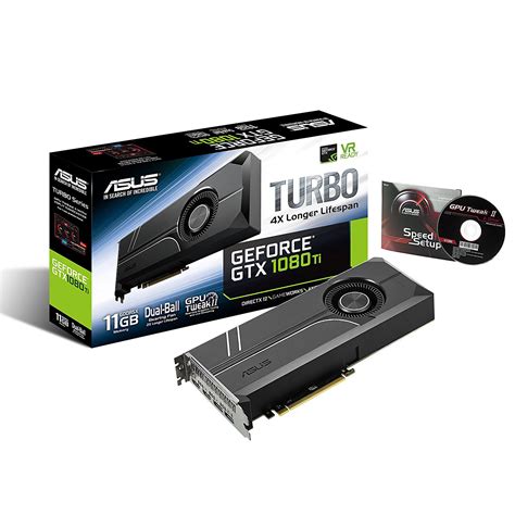 ASUS GeForce GTX 1080 Ti Turbo Edition 11GB 352 Bit GDDR5X Graphics