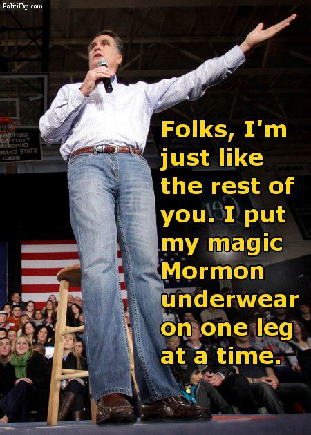 Romneys Religion Magical Mormon Underwear