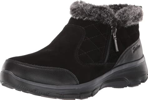 Skechers Womens Easy Going Girl Crush Quarter Zip Quilted Bootie Ankle Boot Amazonde Fashion