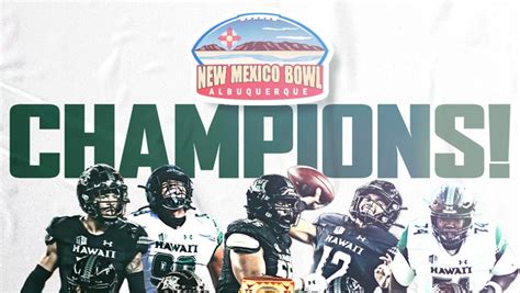 Thursday, december 24 — 12:30 pm pt/10:30 am ht where: Rainbow Warriors victorious in New Mexico Bowl ...