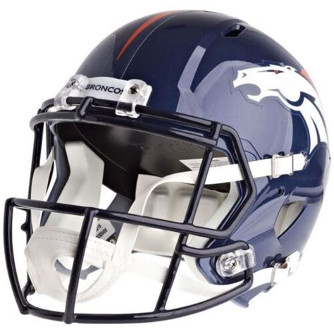 Denver Broncos Riddell Speed Nfl Full Size Replica Football Helmet Ebay