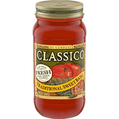 Classico Traditional Favorites Traditional Sweet Basil Pasta Sauce 24
