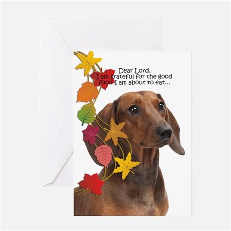 Dachshund Thanksgiving Greeting Cards Card Ideas Sayings Designs