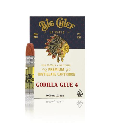 Big Chief Thc Vape Cartridge 1g Gorilla Glue 4 Star Leaf