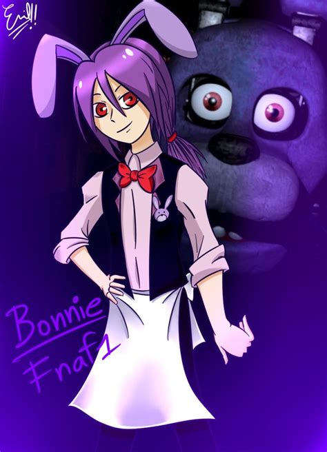 Fnaf Bonnie Fan Art Remastered By Emil On