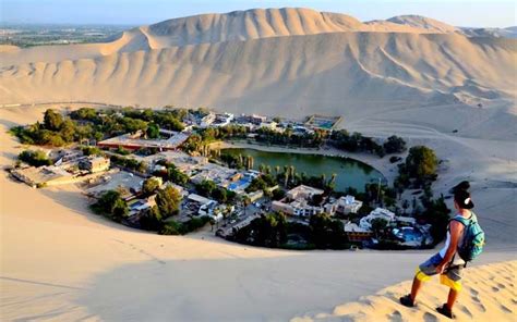 Huacachina Peru Is About A 5 Hour Drive Down The Coast From Lima