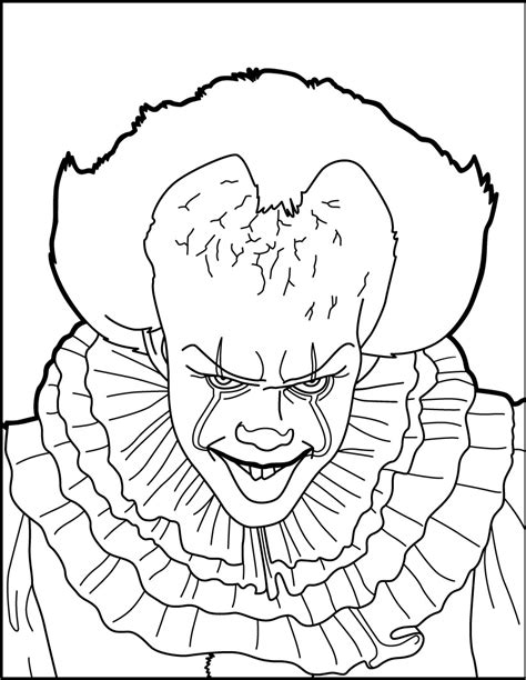 Killer clown by khan tattoos. It: pennywise coloring pages - Hellokids.com