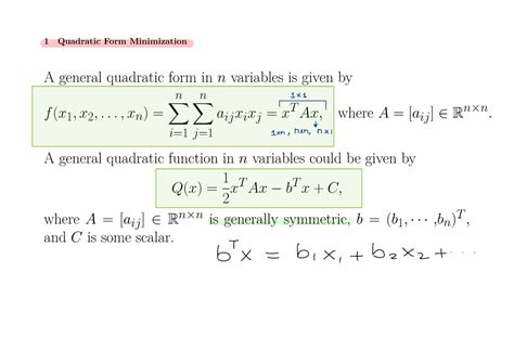 Bw24 F22 Annotated 2 5 1 Quadratic Form Minimization A General