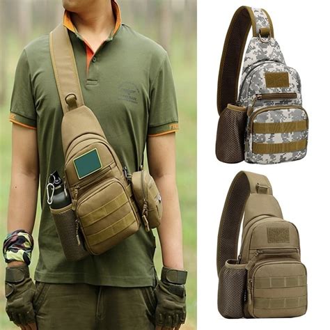 3color Men Outdoor Tactical Military Crossbody Bag Adjustable Strap