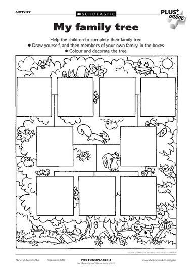This activity would go well with a family theme preschool all about me week. family tree - scholastic | Family theme, Early years ...